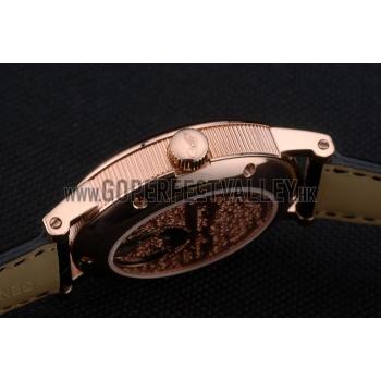 Cheap Breguet Classique Complications Rose Gold Case Black Leather Strap 80156