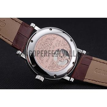 Breguet Classique Grande Complication Tourbillon Silver Case White Dial Brown Leather Strap 622210 Replica