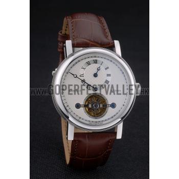 Breguet Classique Complications Stainless Steel Case Brown Leather Strap 80159