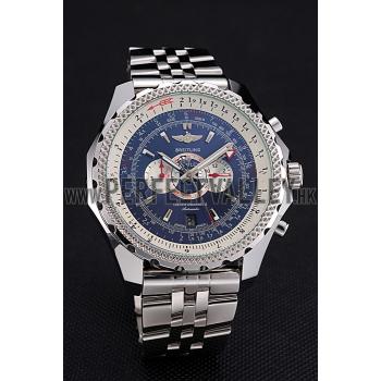 Breitling Bentley Supersports Blue Dial Stainless Steel Case And Bracelet 622221 Replica