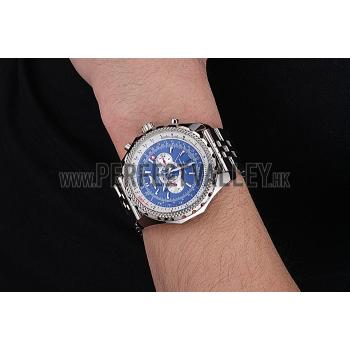 Breitling Bentley Supersports Blue Dial Stainless Steel Case And Bracelet 622221 Replica