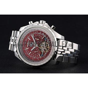 Replica Breitling Bentley Mulliner Tourbillon Red Dial Stainless Steel Case And Bracelet  622736