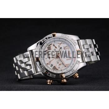 Replica Swiss Breitling Certifie Stainless Steel Bezel White Dial 80289