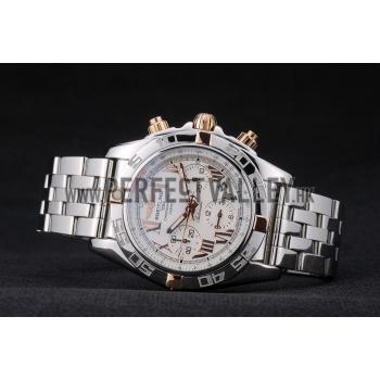 Replica Swiss Breitling Certifie Stainless Steel Bezel White Dial 80289