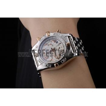 Replica Swiss Breitling Certifie Stainless Steel Bezel White Dial 80289