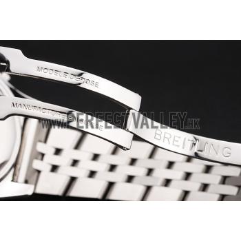 Breitling Bentley Chronograph White Dial Stainless Steel Strap