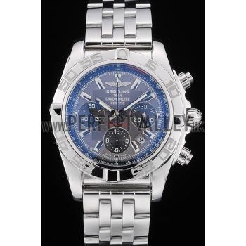 Swiss Breitling Certifie Stainless Steel Bezel Grey Dial 80287