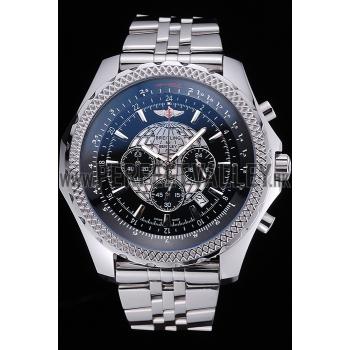 Breitling Bentley B05 Unitime Black Dial Stainless Steel Bracelet  622520