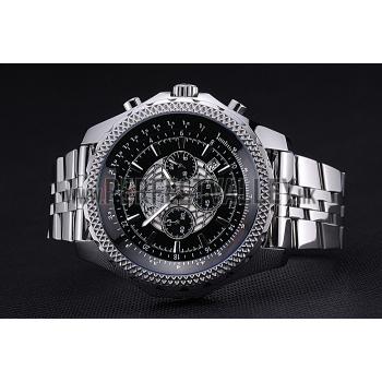 Breitling Bentley B05 Unitime Black Dial Stainless Steel Bracelet  622520