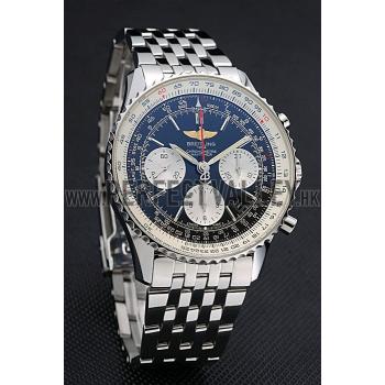 Swiss Breitling Navitimer Black Dial Stainless Steel Bracelet  622442