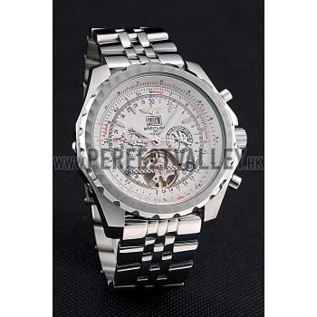 Breitling Bentley Mulliner Tourbillon White Dial Stainless Steel Case And Bracelet  622732