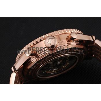 Swiss Breitling Navitimer Black Dial Rose Gold Case And Bracelet