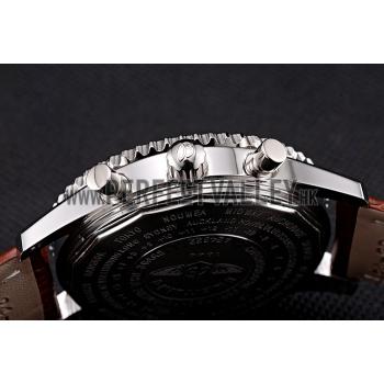 Breitling Navitimer World White Dial Brown Leather Bracelet  622514