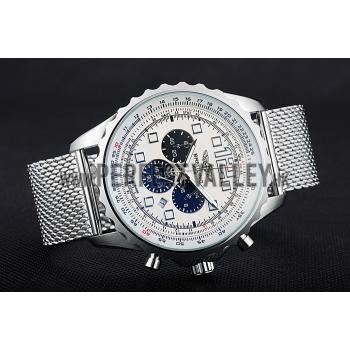 Breitling Navitimer Stainless Steel Strap Beige Dial