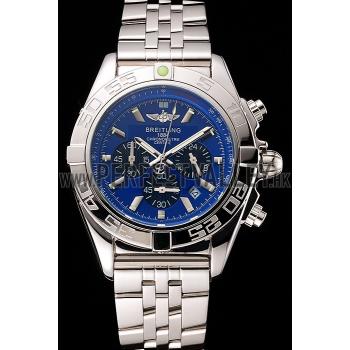 Breitling Chronomat 44 Blue Dial with Black Subdials Stainless Steel Bracelet  622508