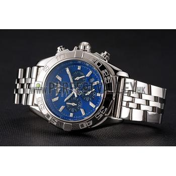 Breitling Chronomat 44 Blue Dial with Black Subdials Stainless Steel Bracelet  622508