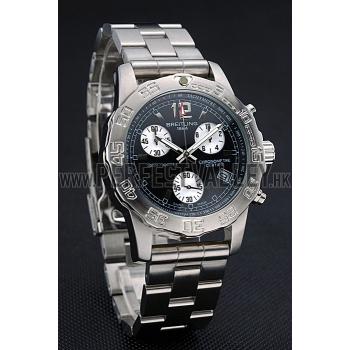 Replica Breitling Colt Chronograph II Black Dial Stainless Steel Bracelet  622427