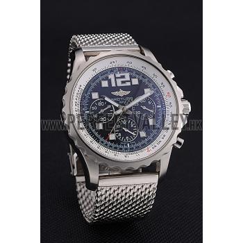 Swiss Breitling Professional Chronospace Black Dial Stainless Steel Case And Bracelet  622874