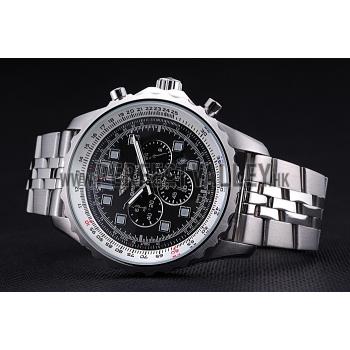 Breitling Professional Chronospace Black Dial Stainless Steel Bracelet  622505