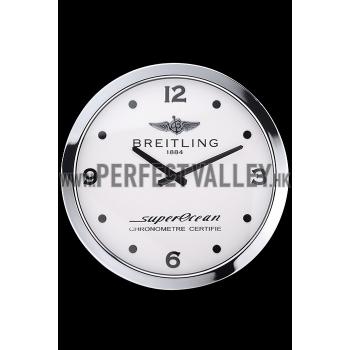 Breitling Superocean Wall Clock Silver-White  622463 Replica