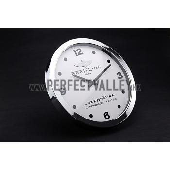 Breitling Superocean Wall Clock Silver-White  622463 Replica