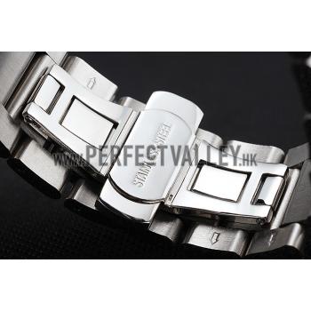 Cartier Calibre De Cartier Small Seconds Black And White Dial Stainless Steel Case And Bracelet