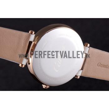 Replica Cartier Ballon Bleu White Leather Strap  621449