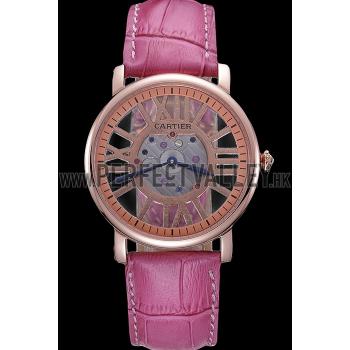 Cartier Rotonde Skeleton Flying Tourbillon Pink 621964