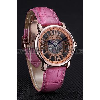 Cartier Rotonde Skeleton Flying Tourbillon Pink 621964