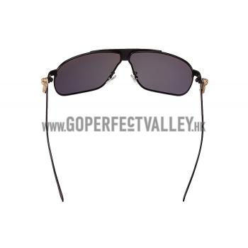 Cartier Screw And Panthere Decor Black Frames Black Lenses Sunglasses  308134