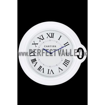 Cheap Cartier Bleu de Ballon Wall Clock White   622465