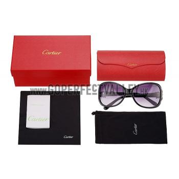 Cartier Decor Panthere Black Frame Sunglasses 308071