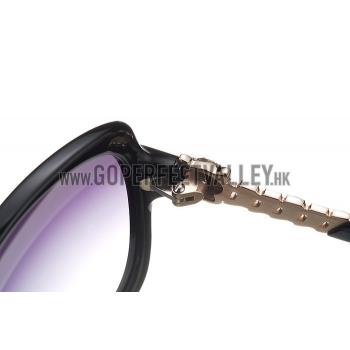 Cheap Cartier Golden Diamond Detail Black Frame Sunglasses 308278