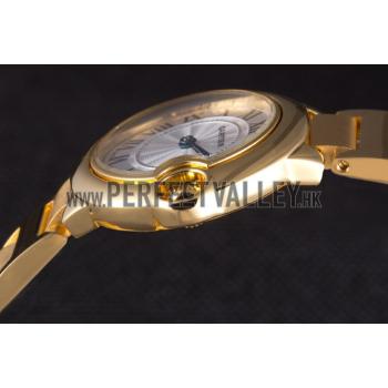 Cartier Ballon Bleu 42mm White Dial Gold Case And Bracelet