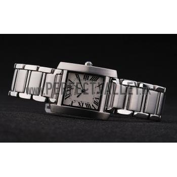 Replica Cartier Tank Francaise 29mm White Dial Stainless Steel Case And Bracelet