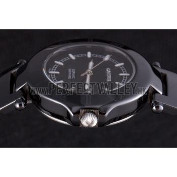 Cartier Pasha 34mm Black Dial Black Ceramic Case Rubber Bracelet