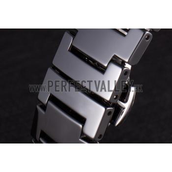 Cartier Pasha 34mm Black Dial Black Ceramic Case Rubber Bracelet