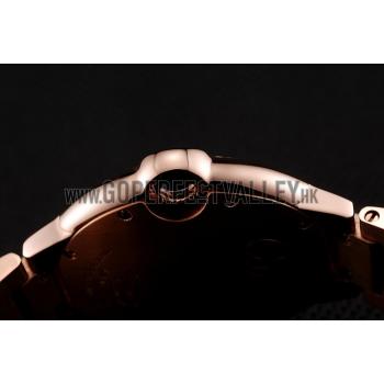 Swiss Cartier Ballon Bleu 40 MM Diamond Dial Rose Gold Bracelet 1453883