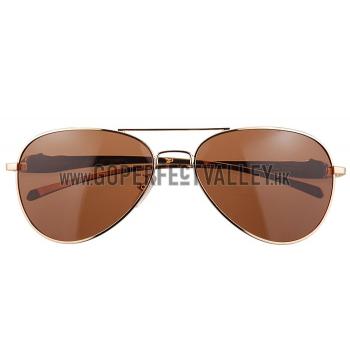 Cartier Panthere Aviator Gold Frame Brown Lenses Sunglasses 308185