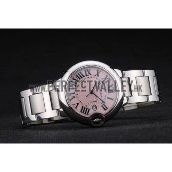 Cheap Cartier Ballon Bleu 38mm Pink Dial Stainless Steel Case And Bracelet