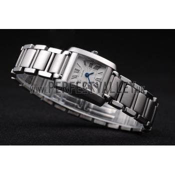 Cartier Tank Francaise 20mm White Dial Stainless Steel Case And Bracelet