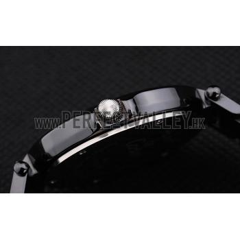 Cartier Pasha 43mm Black Dial Black Ceramic Case Rubber Bracelet