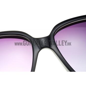 Cartier Panthere Diamond Detail Black Frame White Temples Sunglasses 308291