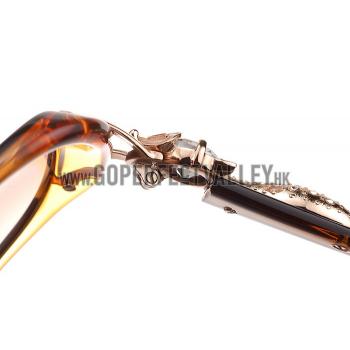 Cartier Decor Panthere Brown Frame Sunglasses 308073