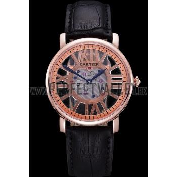 Cartier Rotonde Skeleton Flying Tourbillon Black 621966