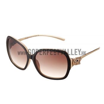 Cartier Panthere Wild de Cartier Beige Frame Sunglasses  308068