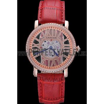 Cartier Rotonde Skeleton Flying Tourbillon Red 621962