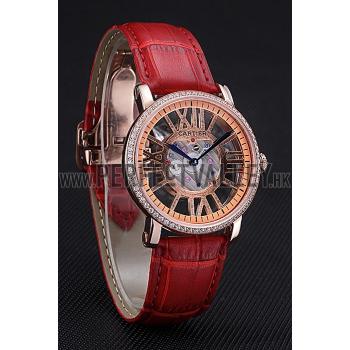 Cartier Rotonde Skeleton Flying Tourbillon Red 621962