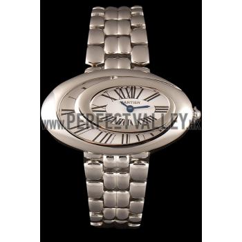 Replica Cartier Baignoire Hypnose White Dial Stainless Steel Case And Bracelet