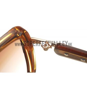 Cartier Brown Frame Brown Lenses Sunglasses 308257